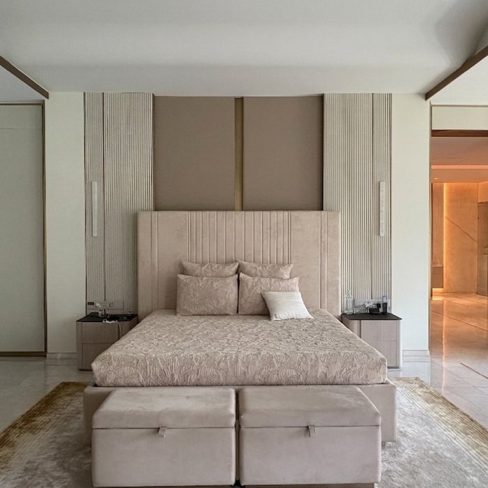 Case Study: QuadCane in a Fluted-Velvet Bedroom and Home Gym
