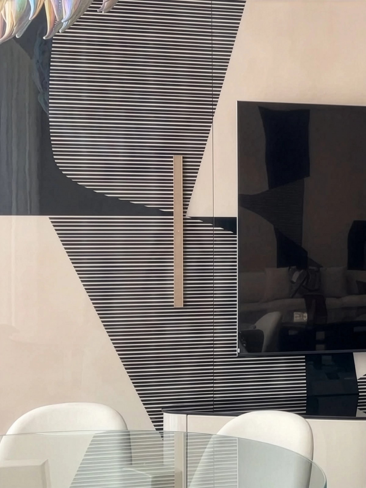 XSCACE QuadCane mounted flush in a modern living room, blending into the wall