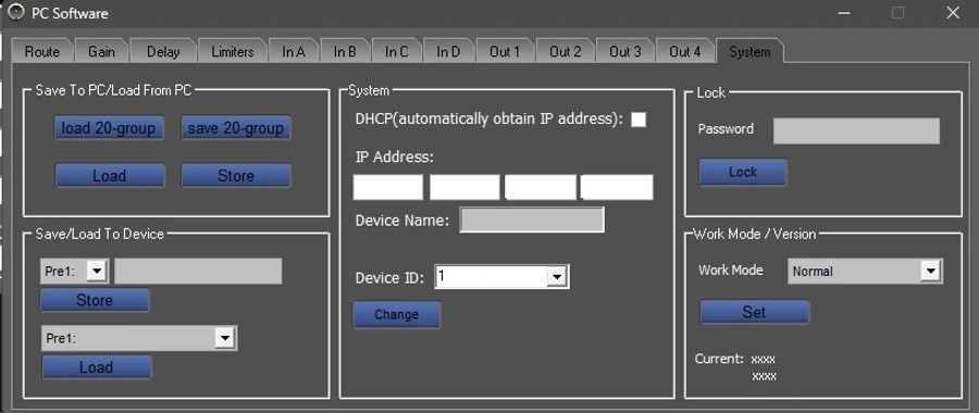 BTL Bridging and Presets