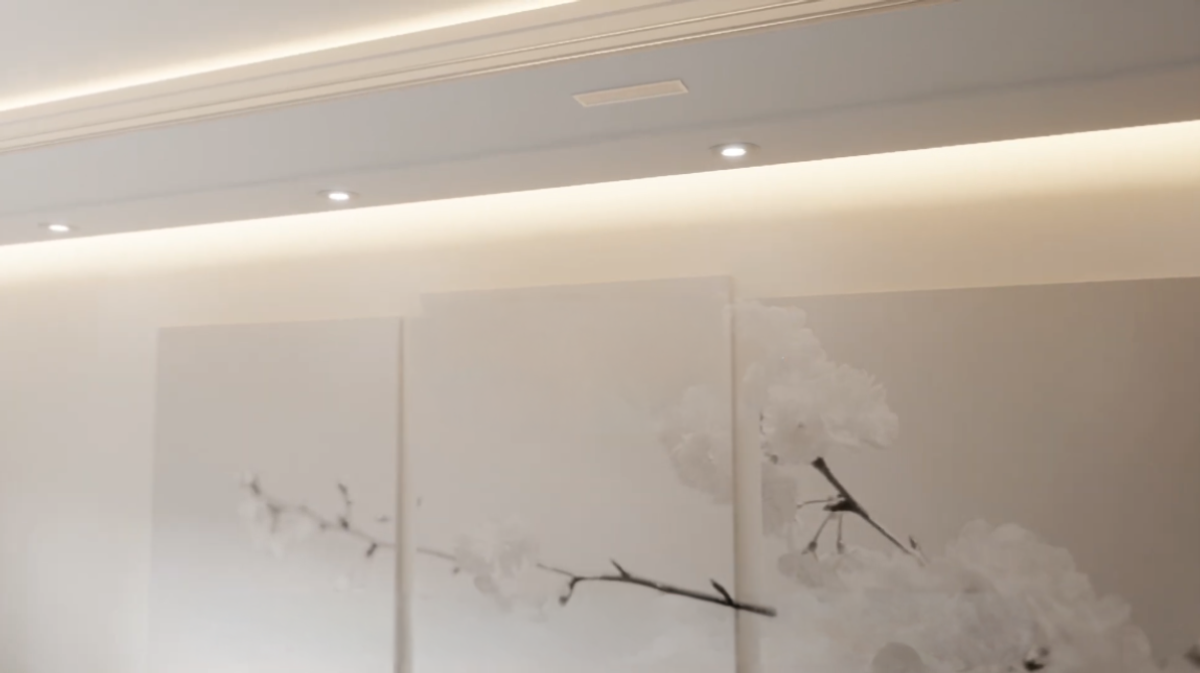 XSCACE Ghost 2.0 in-ceiling speaker installed flush with the ceiling