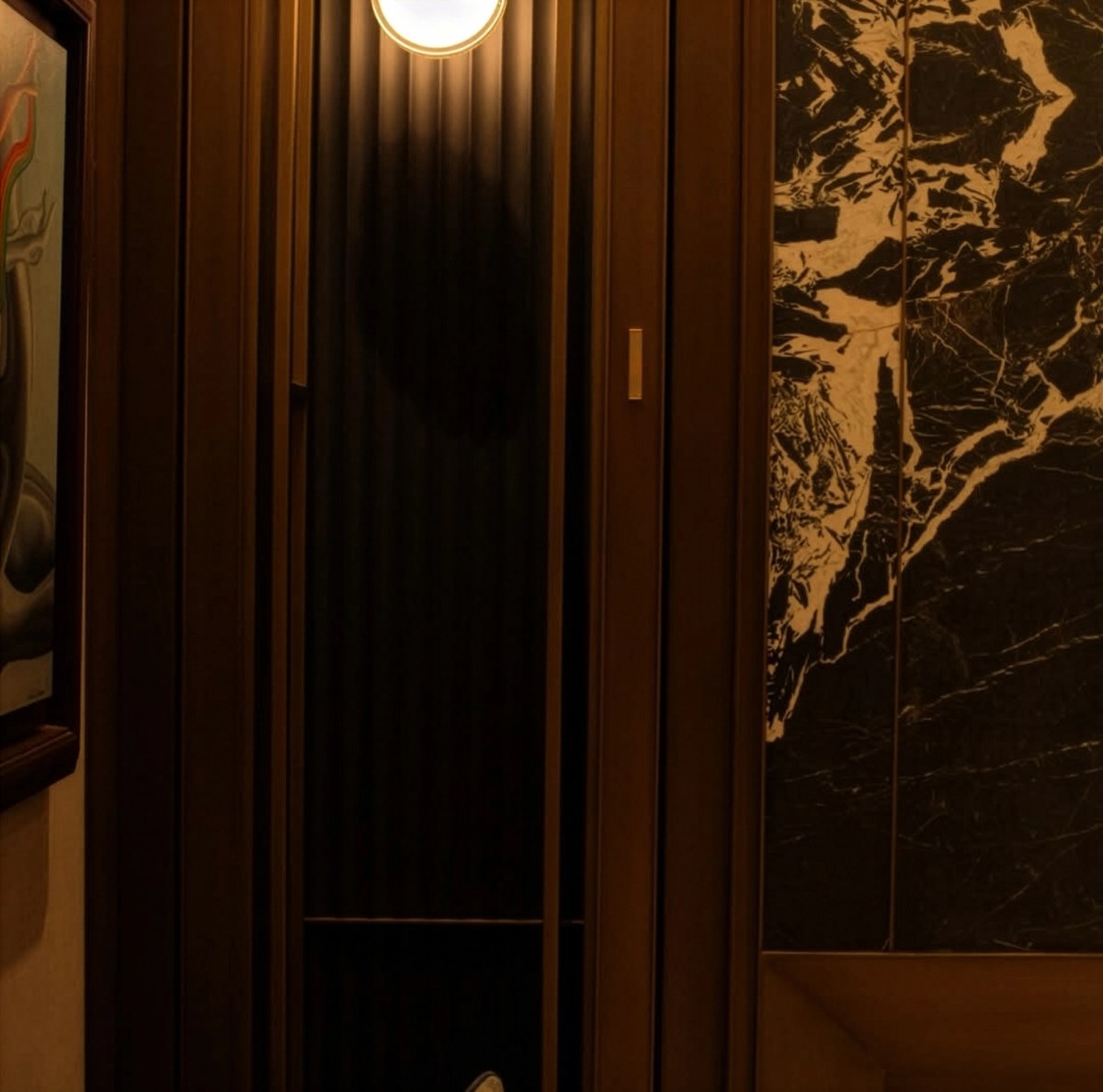 XSCACE Bonsai speaker mounted flush against an interior wall