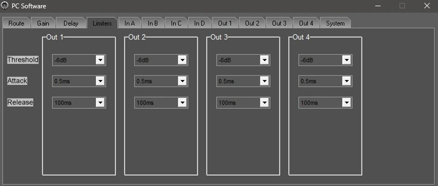 Crossovers and Limiters