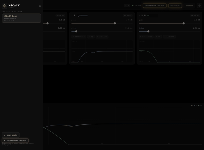 XSCACE Studio — Device Discovery