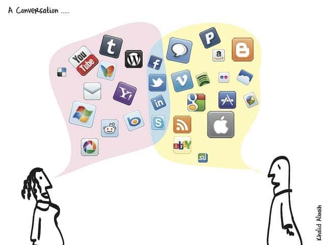 Conversation through social media