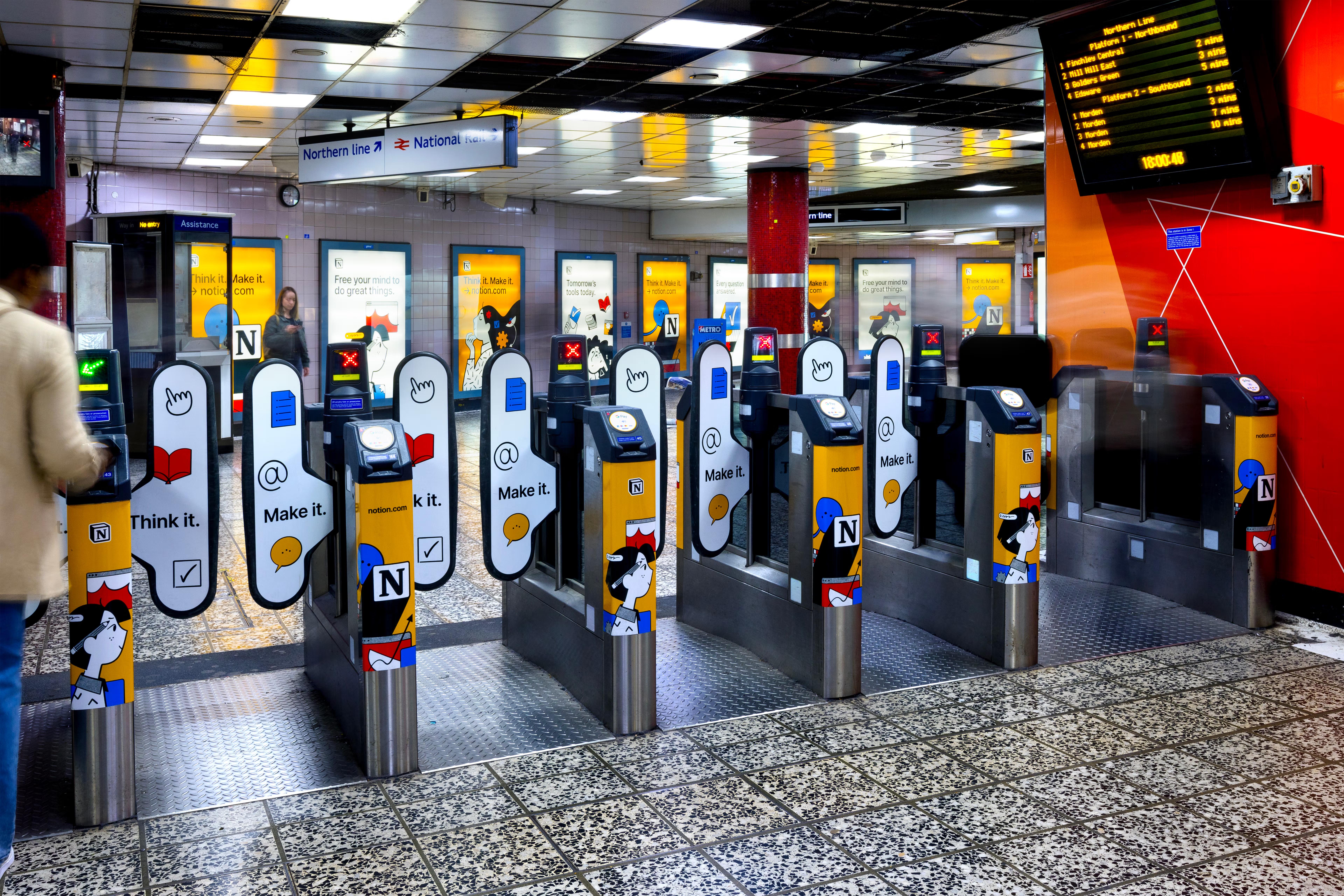 Notion 3.0 launch — OOH and digital campaign reaching knowledge workers globally