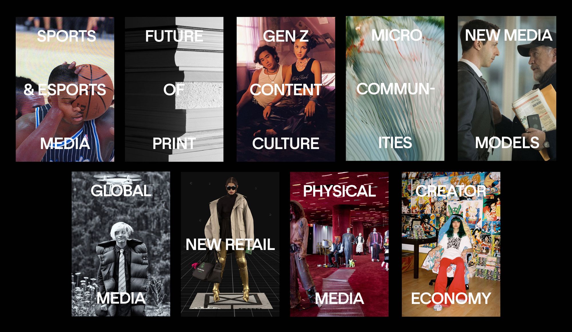 Office of Applied Strategy: Commissioned Research Report for Nike on the Future of Media – List of Chapters