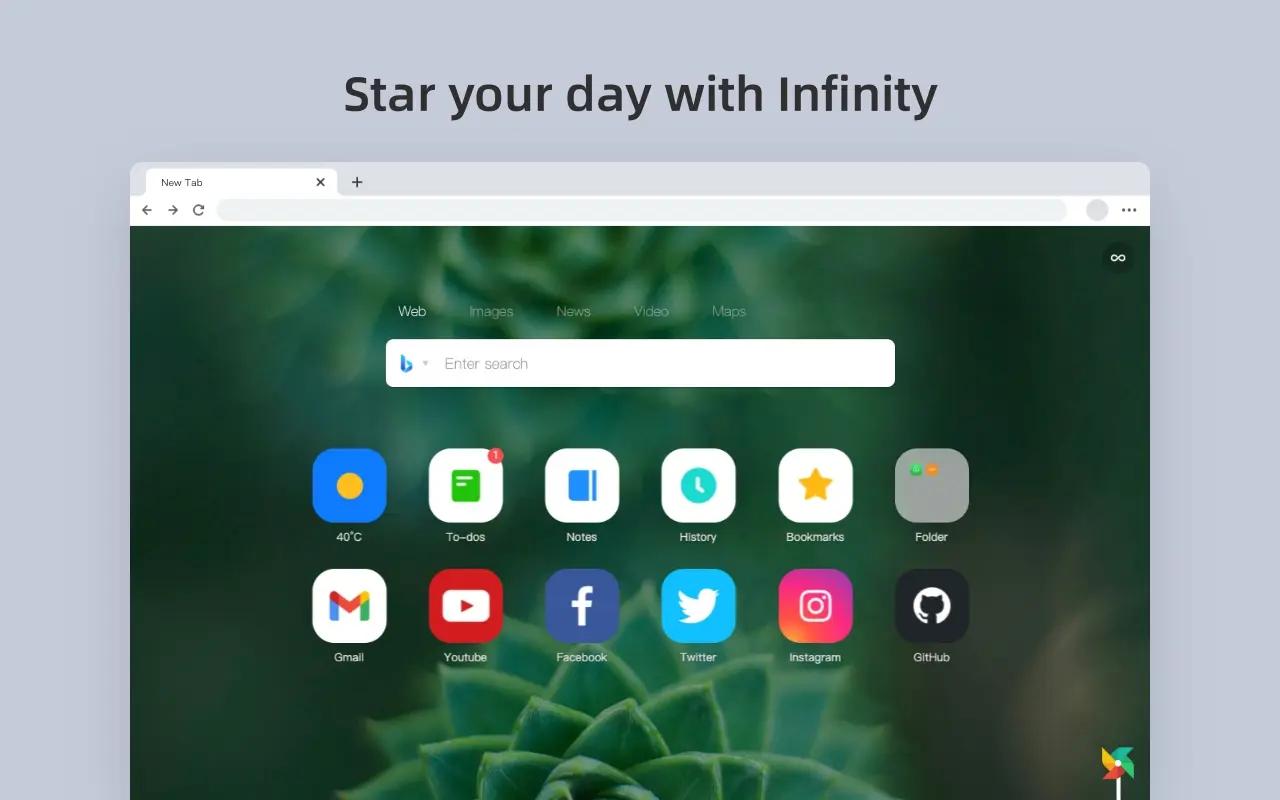 Gallery image 1 - Infinity New Tab