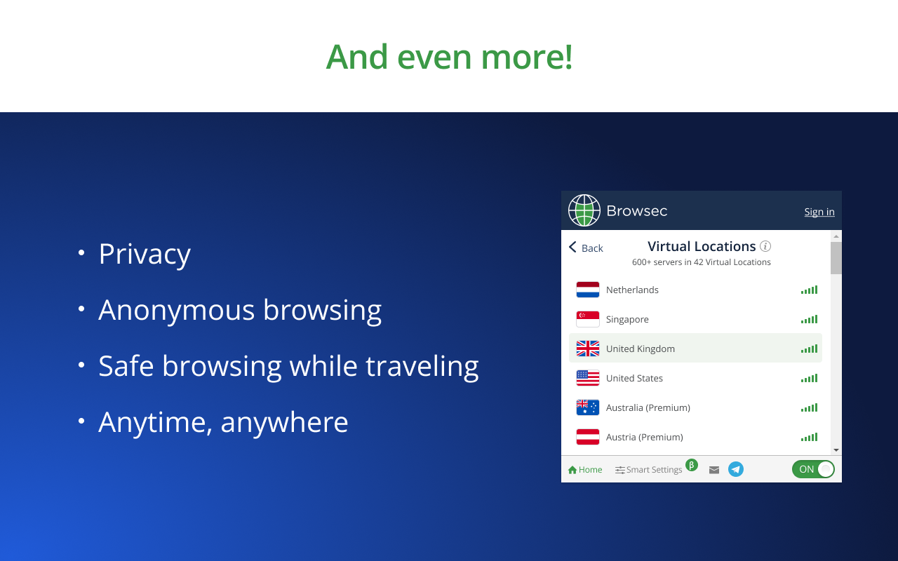 Gallery image 3 - Browsec VPN