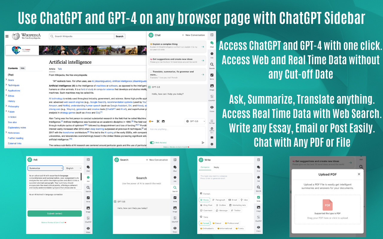 Gallery image 1 - ChatGPT Sidebar