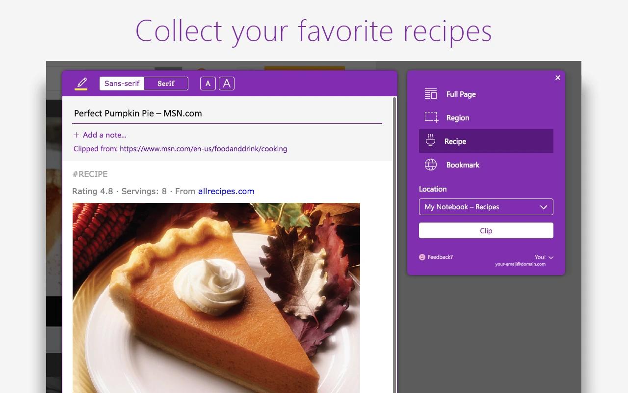 Gallery image 1 - OneNote Web Clipper