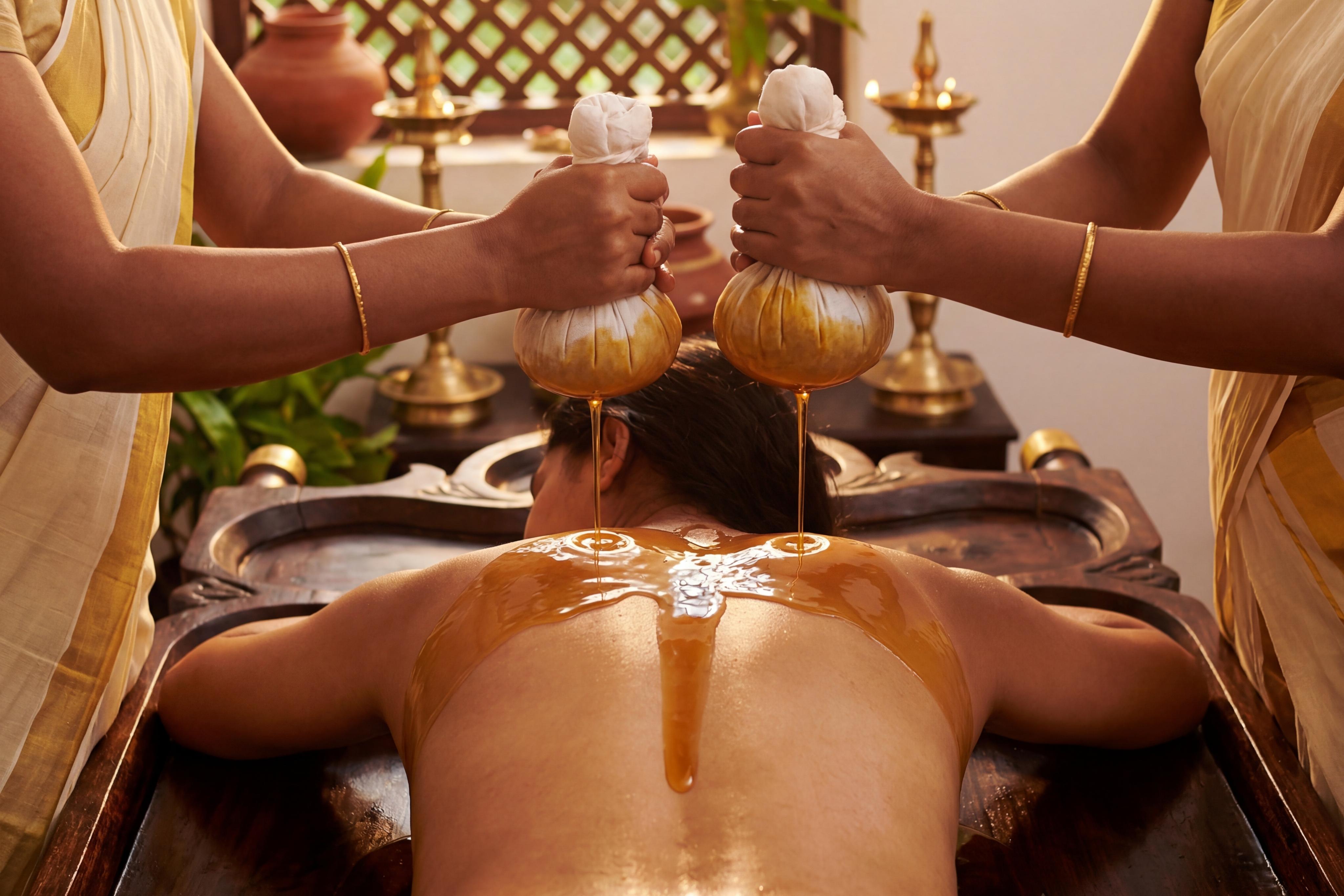 Pizhichil Ayurveda treatment at Vaidya Vrindavanam, Haripad