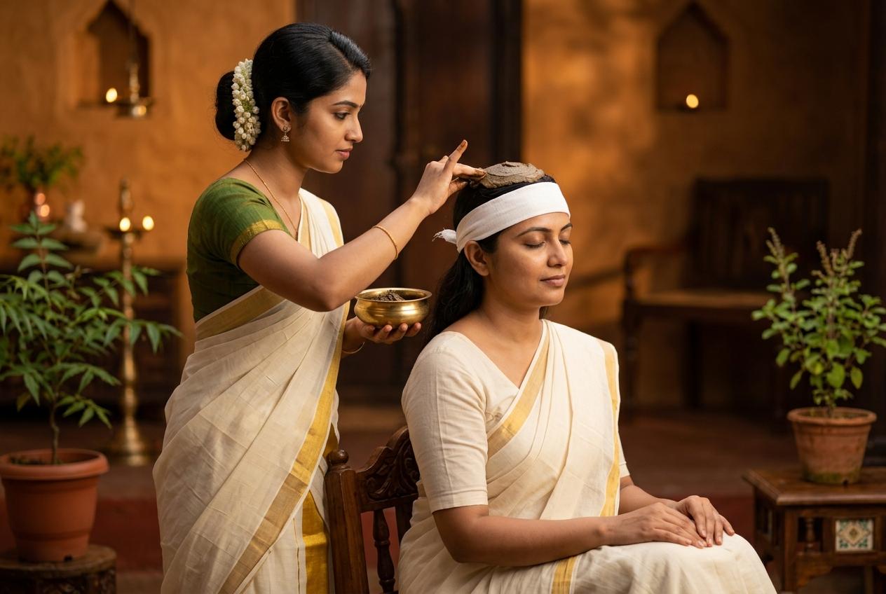 Thalam Ayurveda treatment at Vaidya Vrindavanam, Haripad