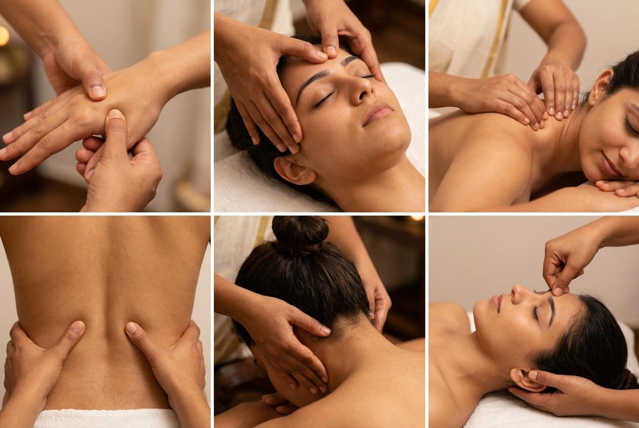 Marma Chikitsa Ayurveda treatment at Vaidya Vrindavanam, Haripad