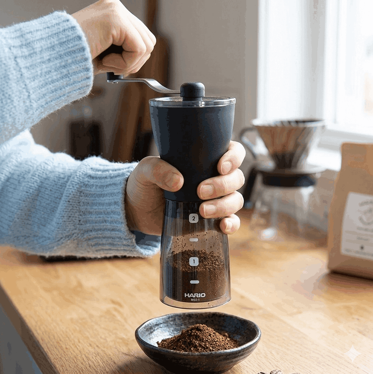 Hario Mini-Slim Plus_Grind