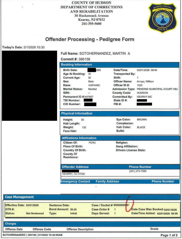Oversight Project Releases Records Showing Delaney Hall Hunger Strike Illegal Alien Leader Was Arrested for Domestic Violence