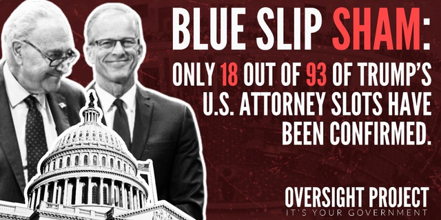 It’s Time to Ditch the Blue Slip: Oversight Project Statement on Senate’s Abysmal U.S. Attorney Confirmation Pace