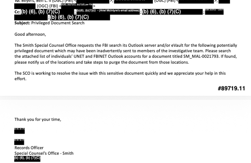 Oversight Project Releases New Records from Jack Smith’s Office, Contradicting Sworn Senate Testimony
