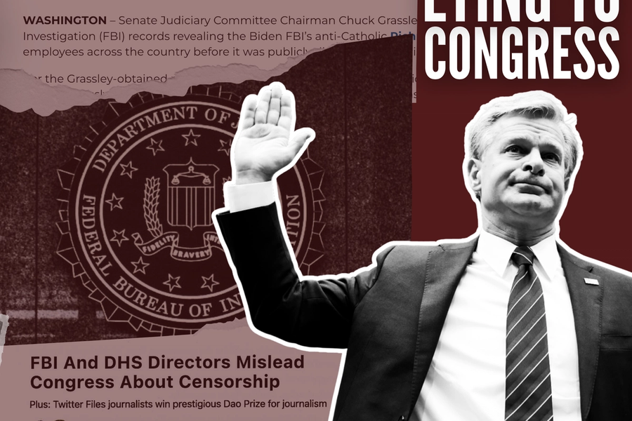 Oversight Project Submits Criminal Referral Against Former FBI Director Christopher Wray for Alleged Violations, Including Lying to Congress and Obstruction