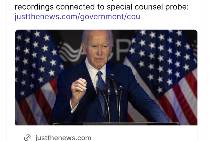 Oversight Project Reacts to President Trump’s Statement on Litigation to Release Hidden Biden Tapes