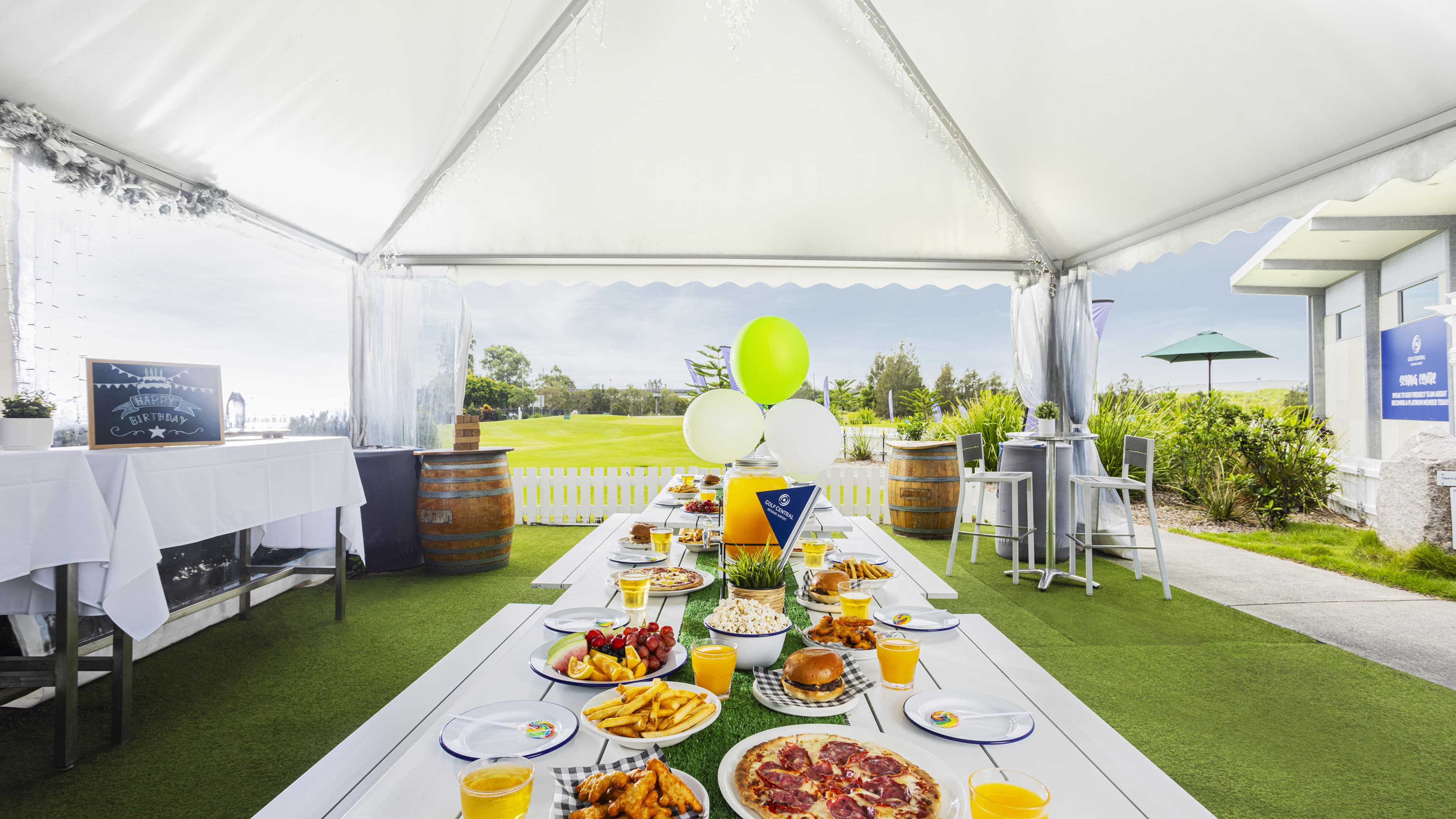 Golf Course fuction event full lunch spread