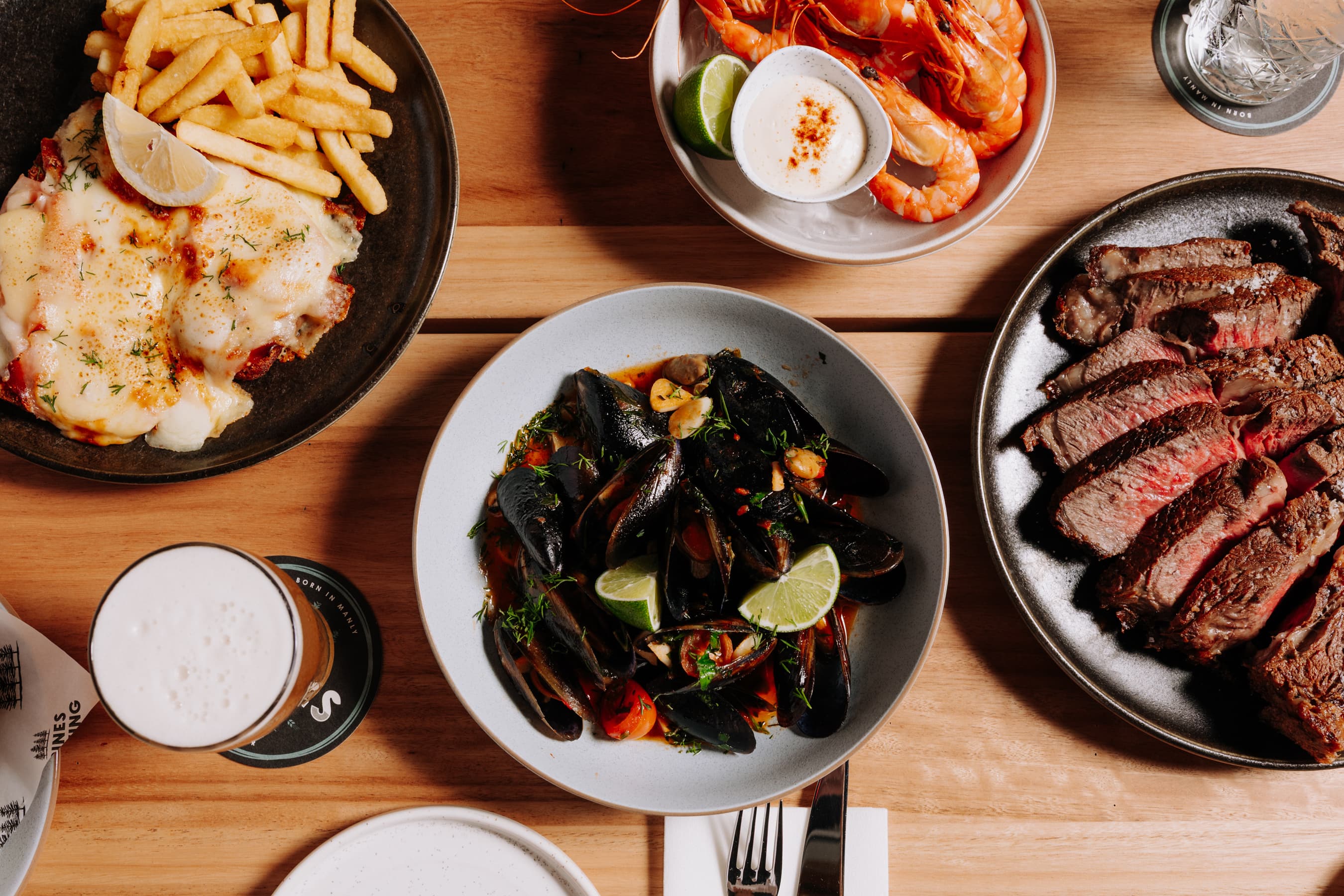 Table set up for a party event