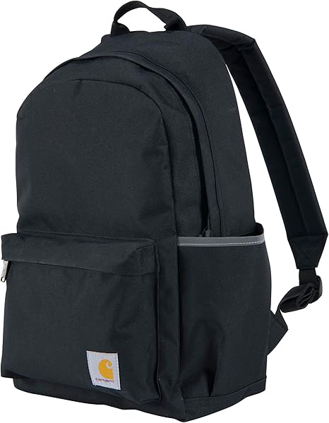 Carhartt 21L Classic Laptop Backpack, Water-Resistant Pack W/ 15" Laptop Sleeve and Organizational Compartments, PFAS Free, Black