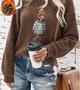 Women's Cartoon Graphic Sweaters Crew Neck Long Sleeve Pullover Sweaters Fall Tops view 2