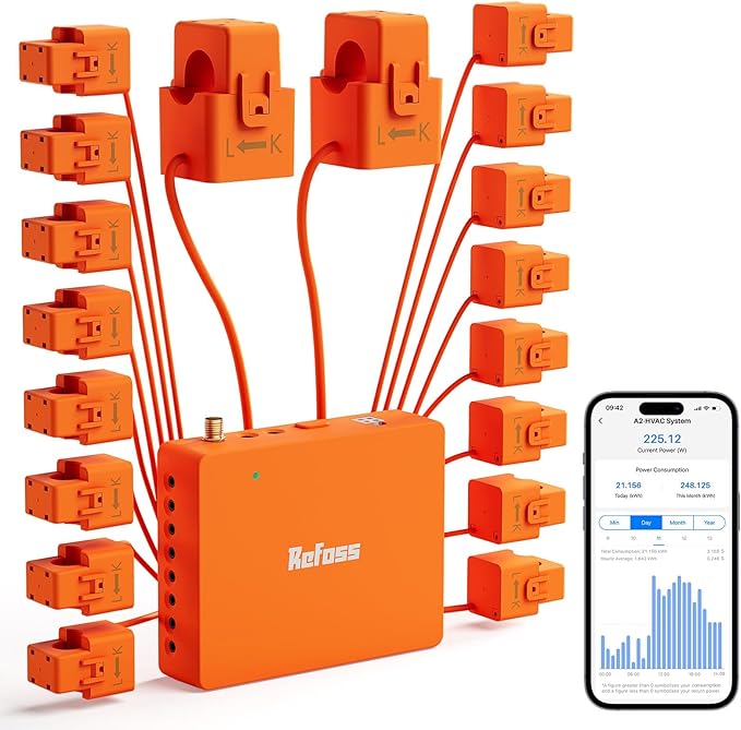 Smart Home Energy Monitor Supports Home Assistant, Real-Time Accurate Energy Consumption Tracking