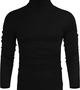 Men's Casual Slim Fit Basic Tops Knitted Lightweight Turtleneck Pullover Sweater view 2