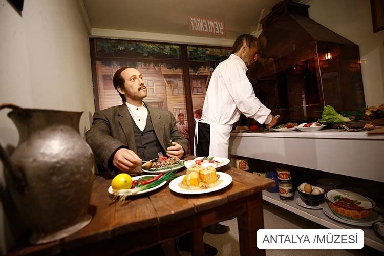 Bir Zamanlar Antalya Müzesi yemek replikası
