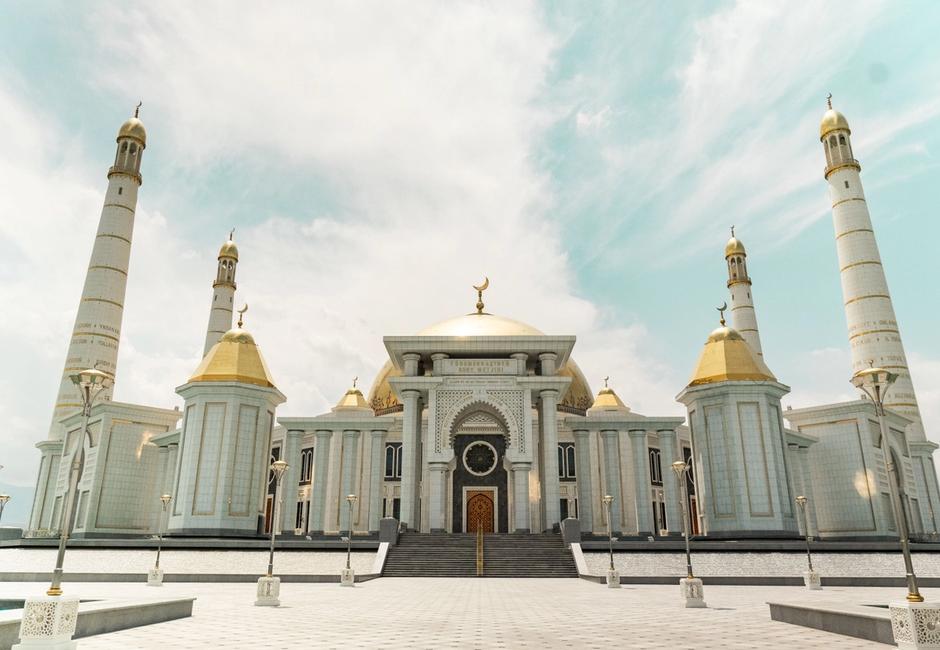 The Mausoleum and the Spiritual Mosque of Turkmenbashy
