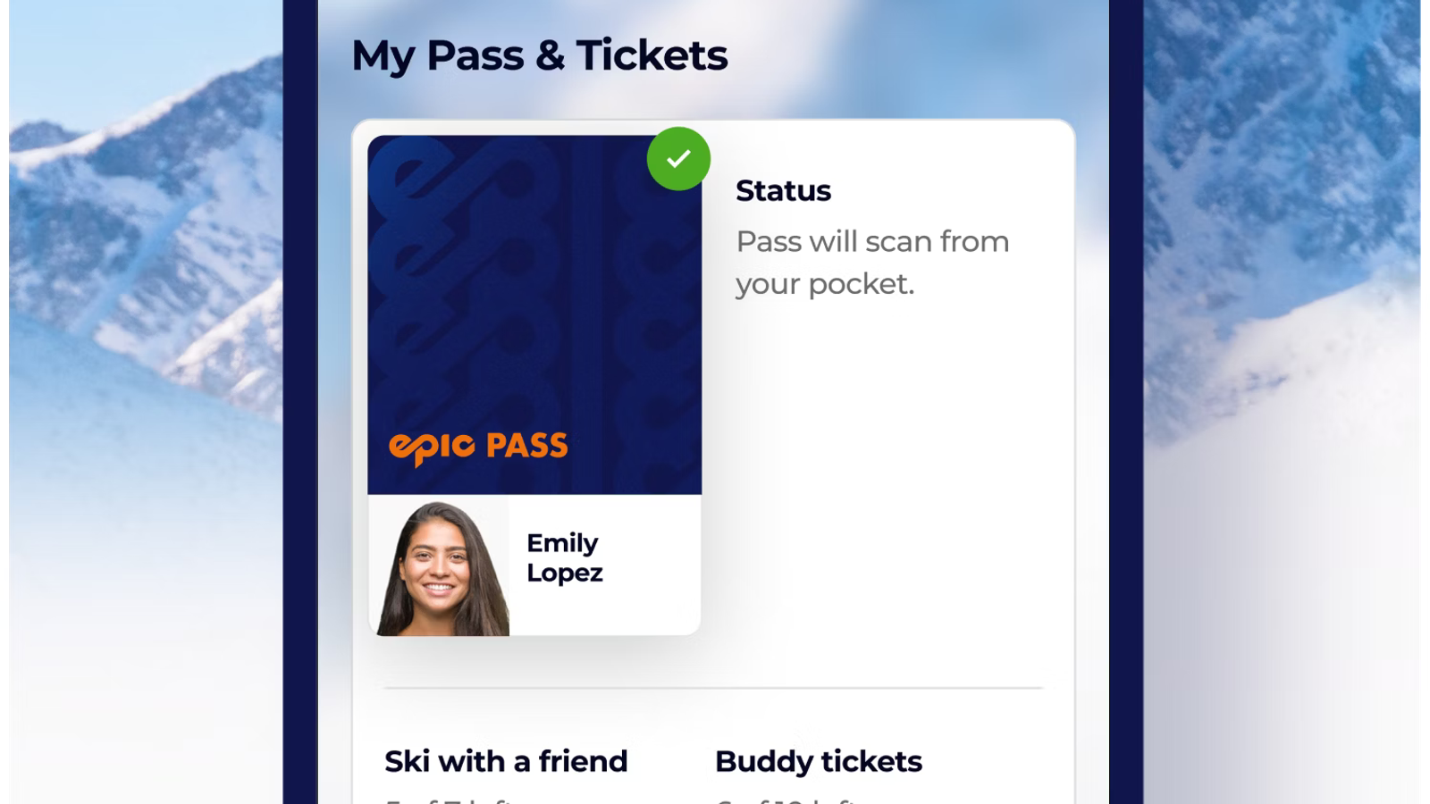 Epic Pass App 