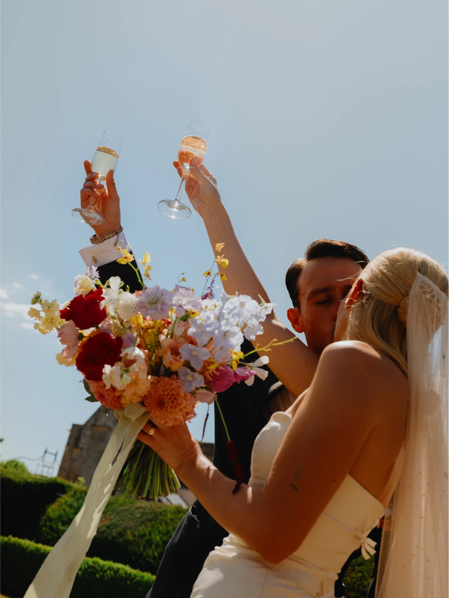Jack & Maddie Bouquet flowers blue sky