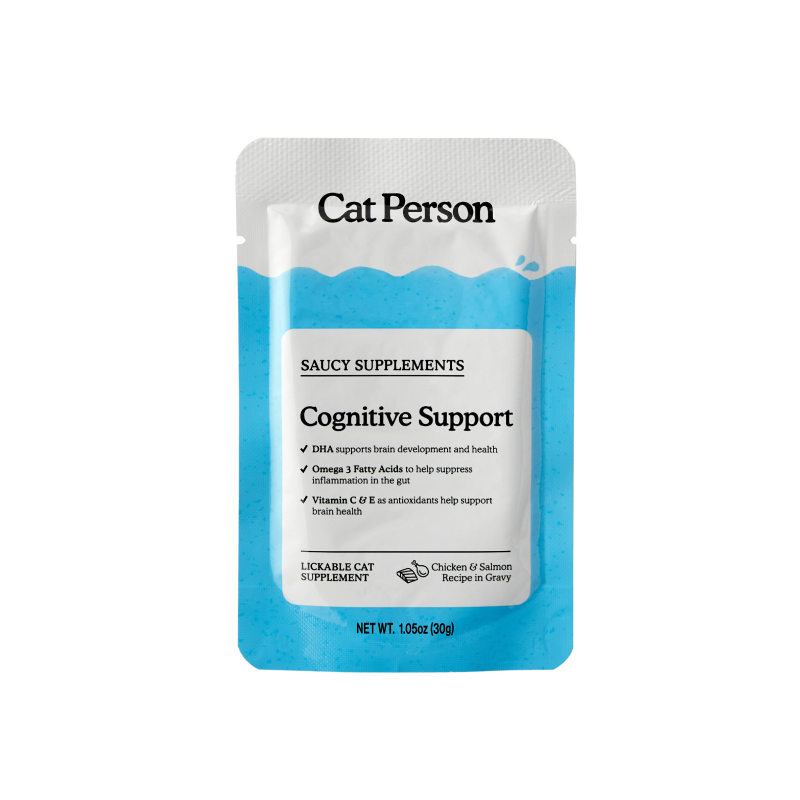 Pouch of Cat Person Cognitive Health Supplement