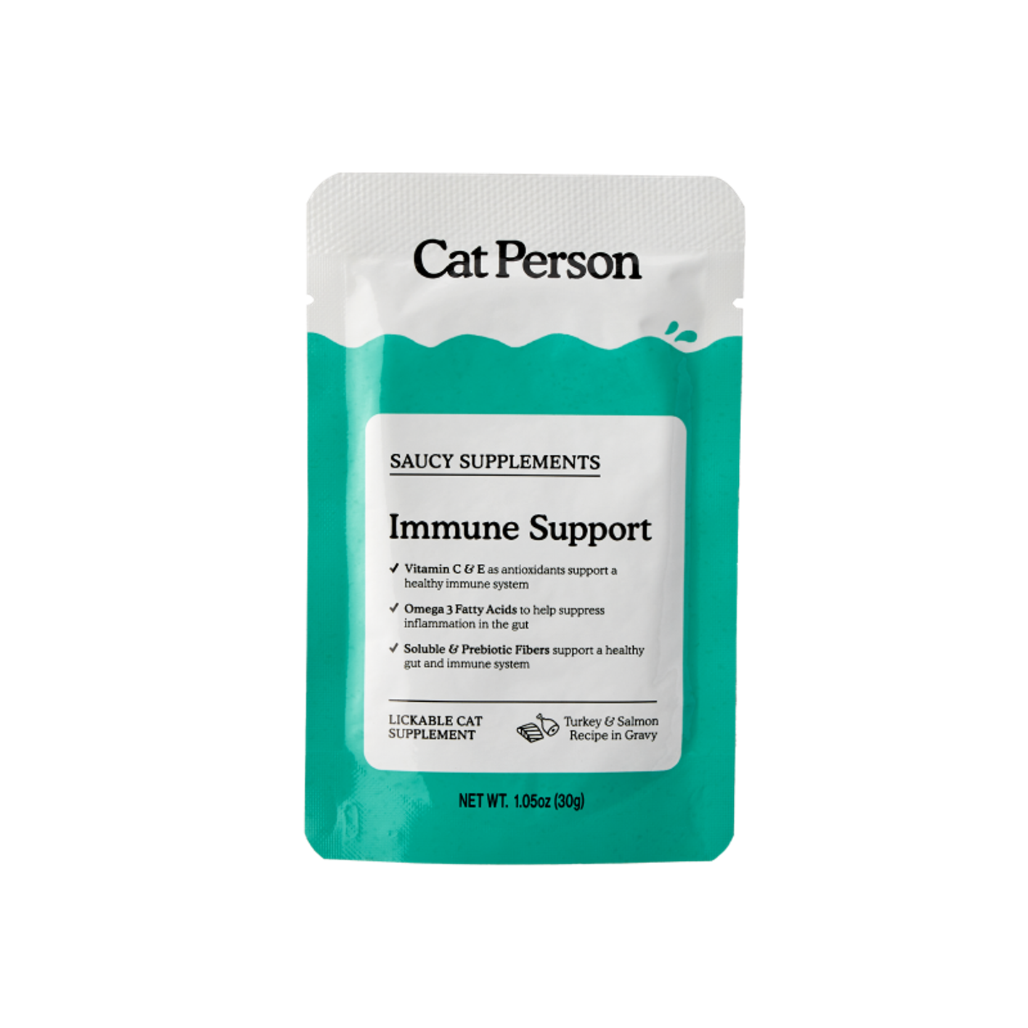 Pouch of Cat Person Immune Support Supplement