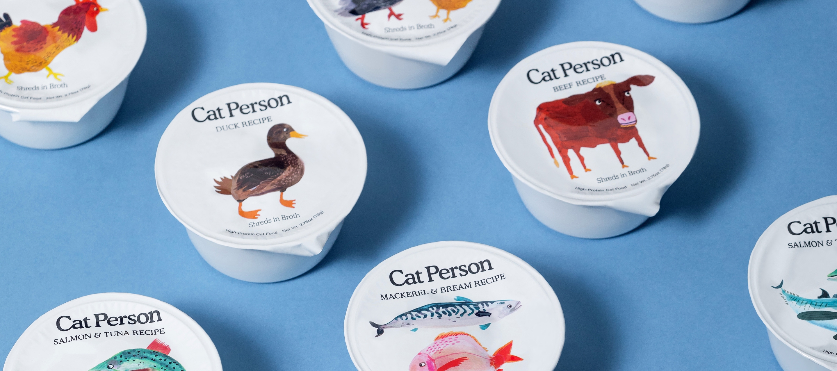 Cups of Cat Person wet cat food