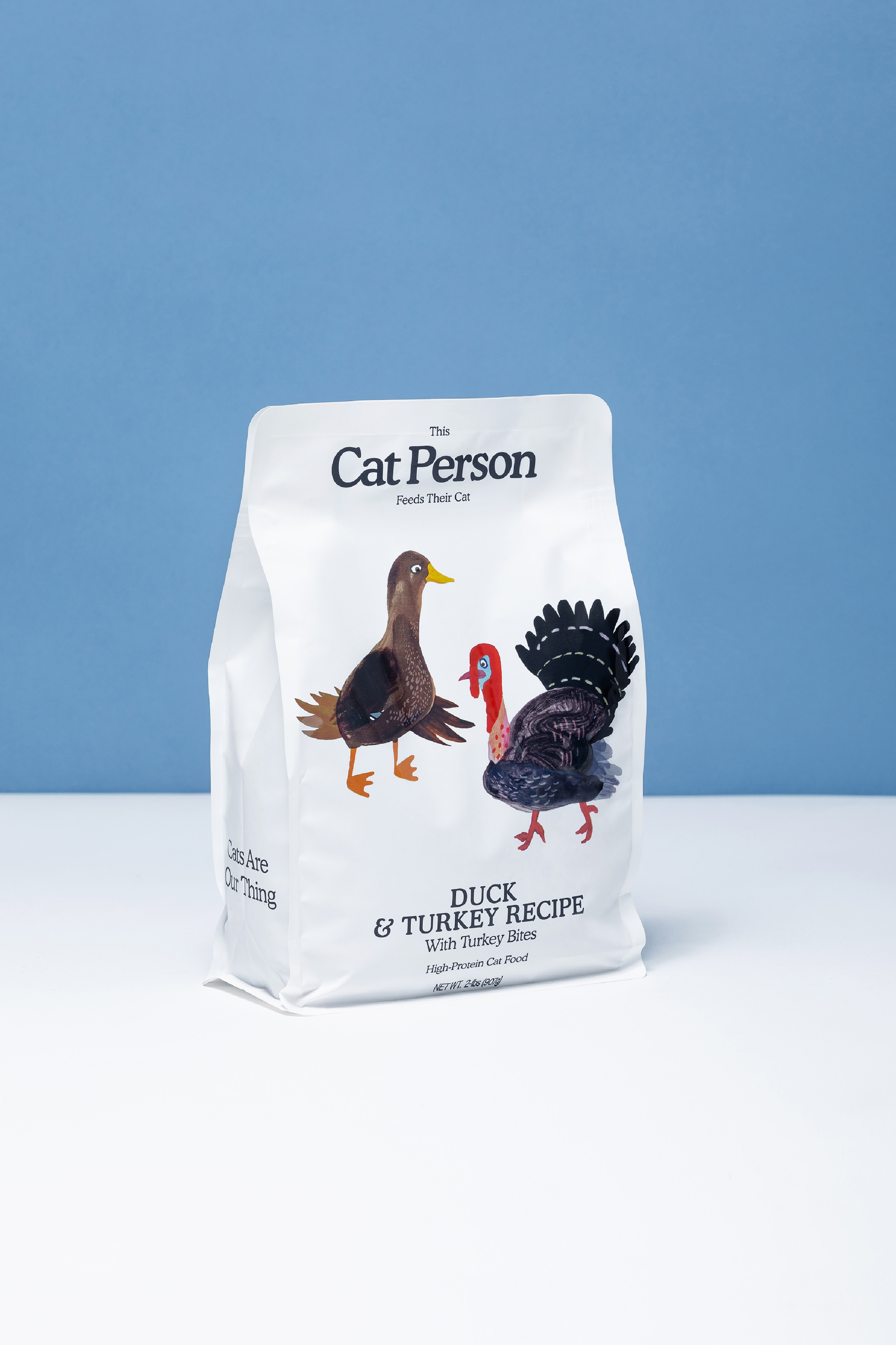 Bag of Cat Person Duck & Turkey Dry Food