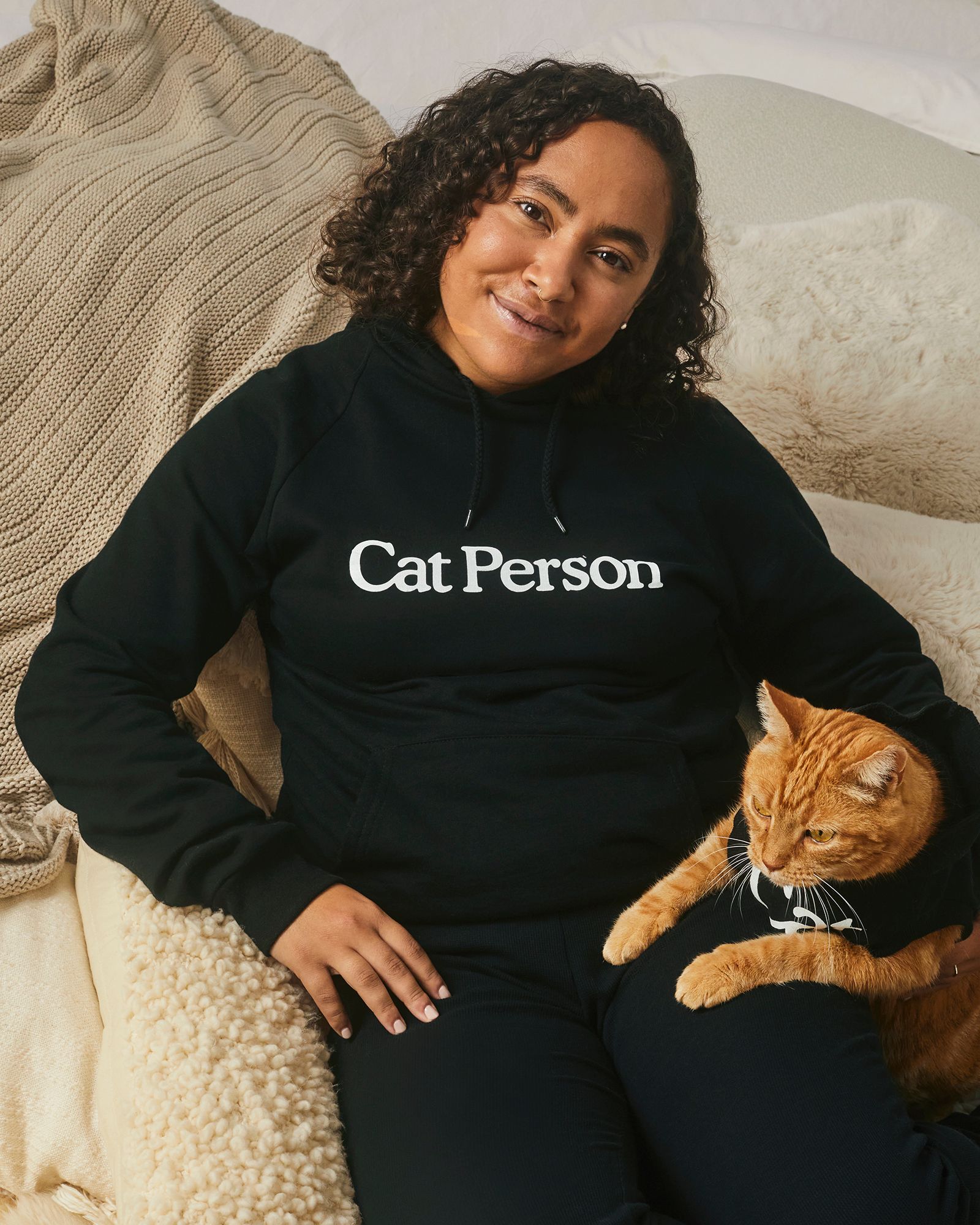 cat person hoodie