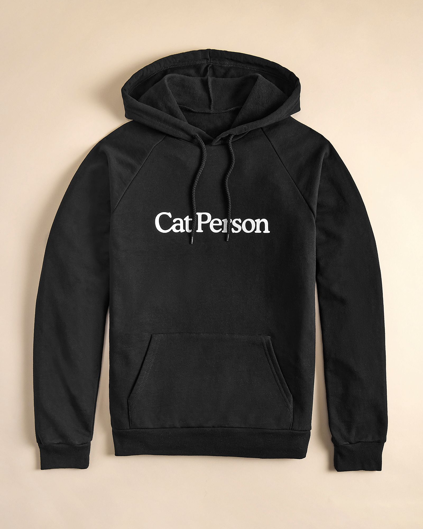 Cat Person Hoodie in Black Cat Person