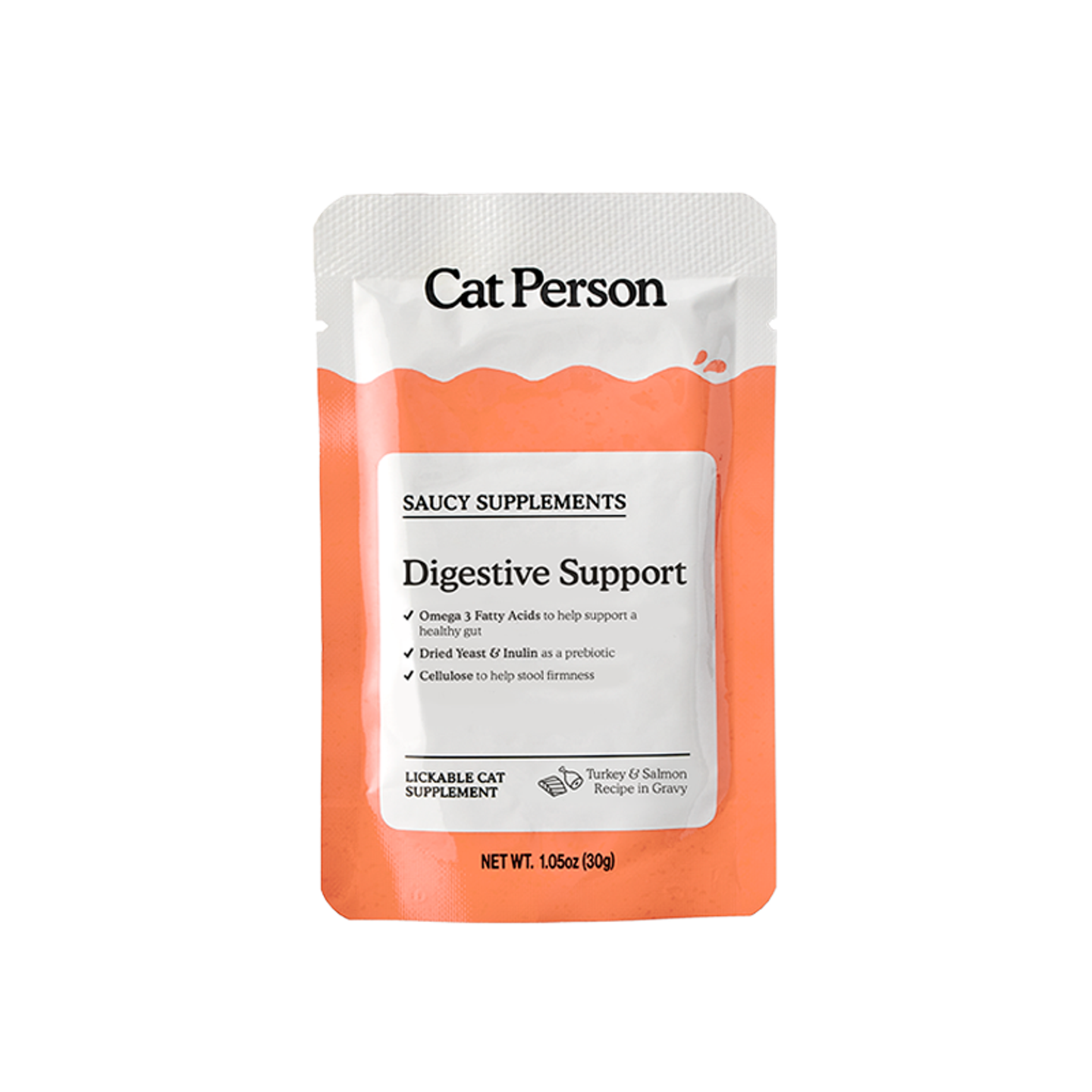 Carton of Cat Person Digestive Support Saucy Supplements