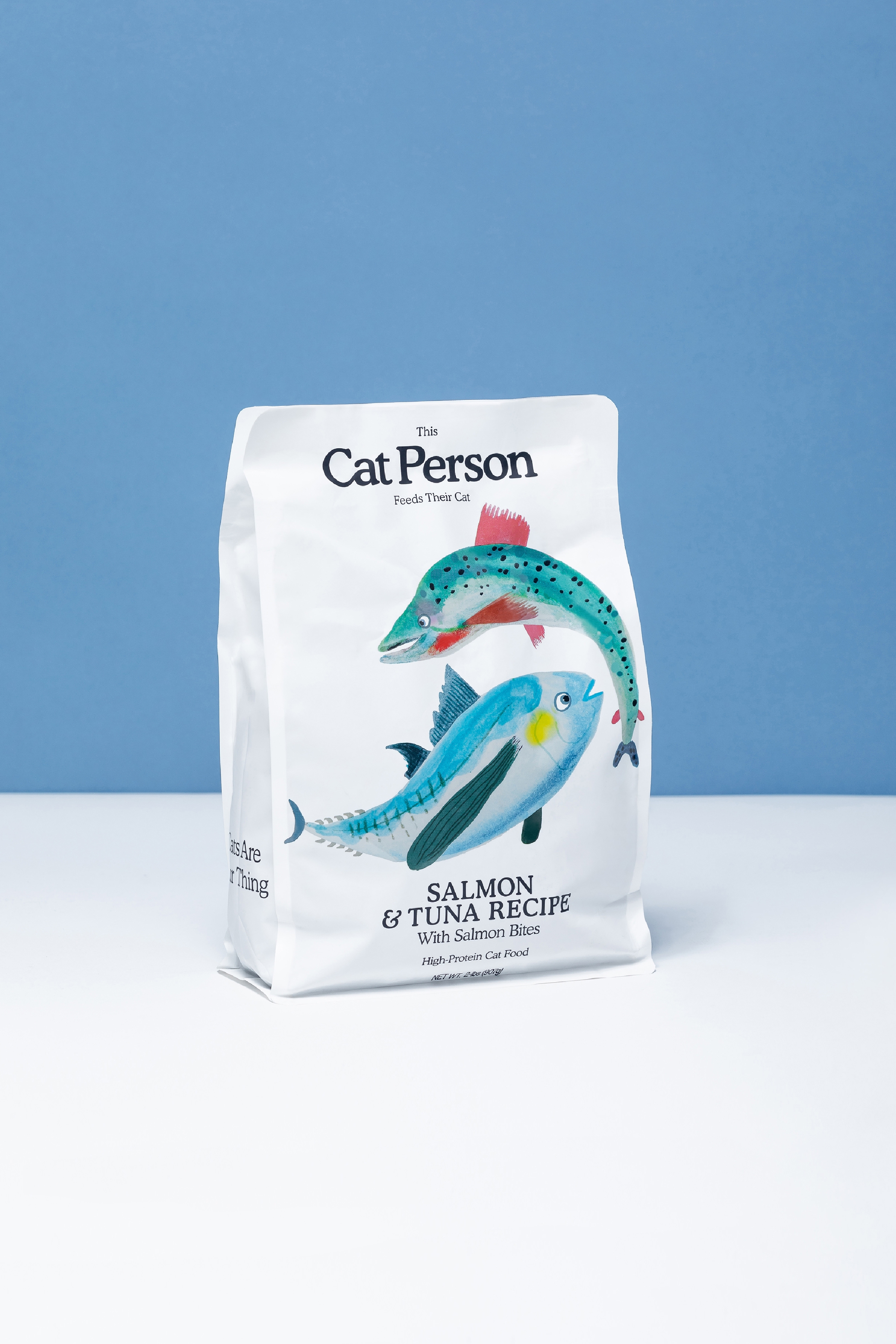 Bag of Cat Person Salmon & Tuna Dry Food