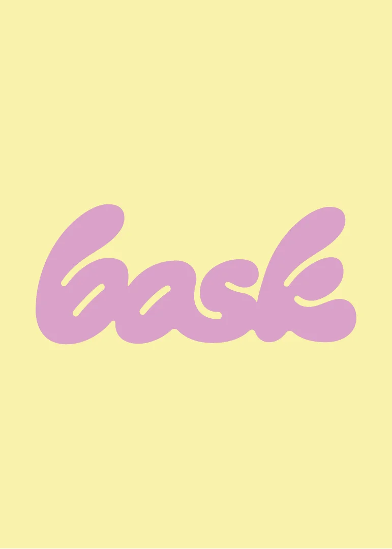 Bask Wordmark GIF in various brand colors by RoAndCo