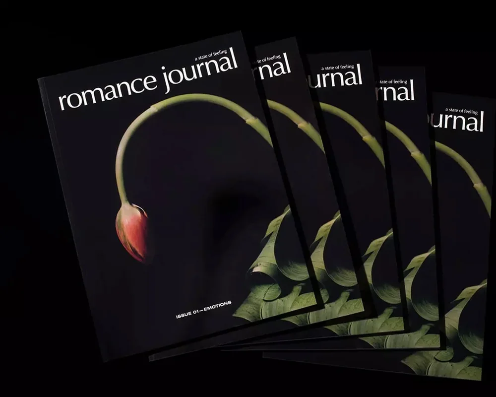 Romance Journal Issue 01 Cover – tulip buds. Publication design, art direction, print design, interviews by RoAndCo.