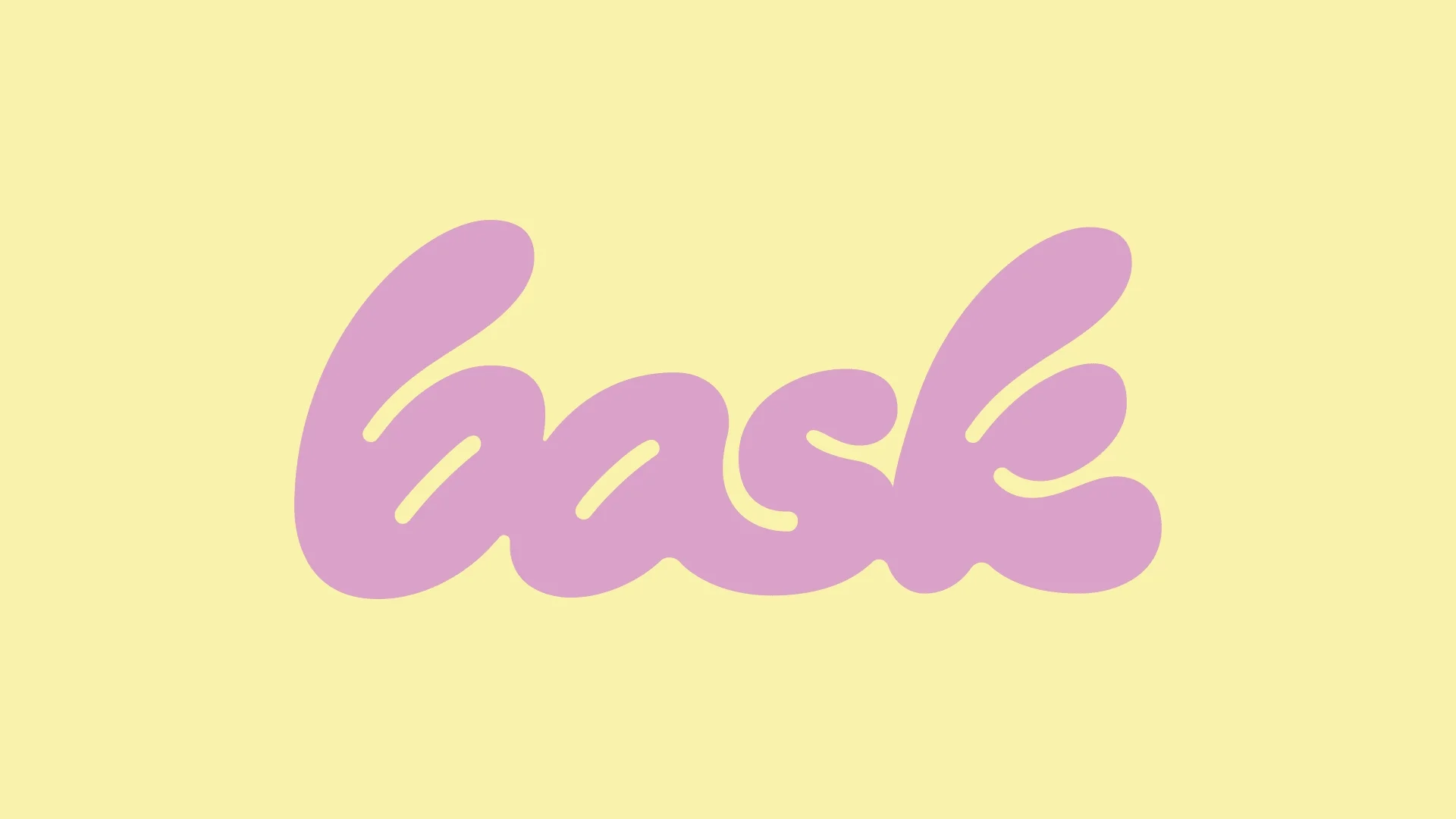 Bask Wordmark GIF in various brand colors by RoAndCo