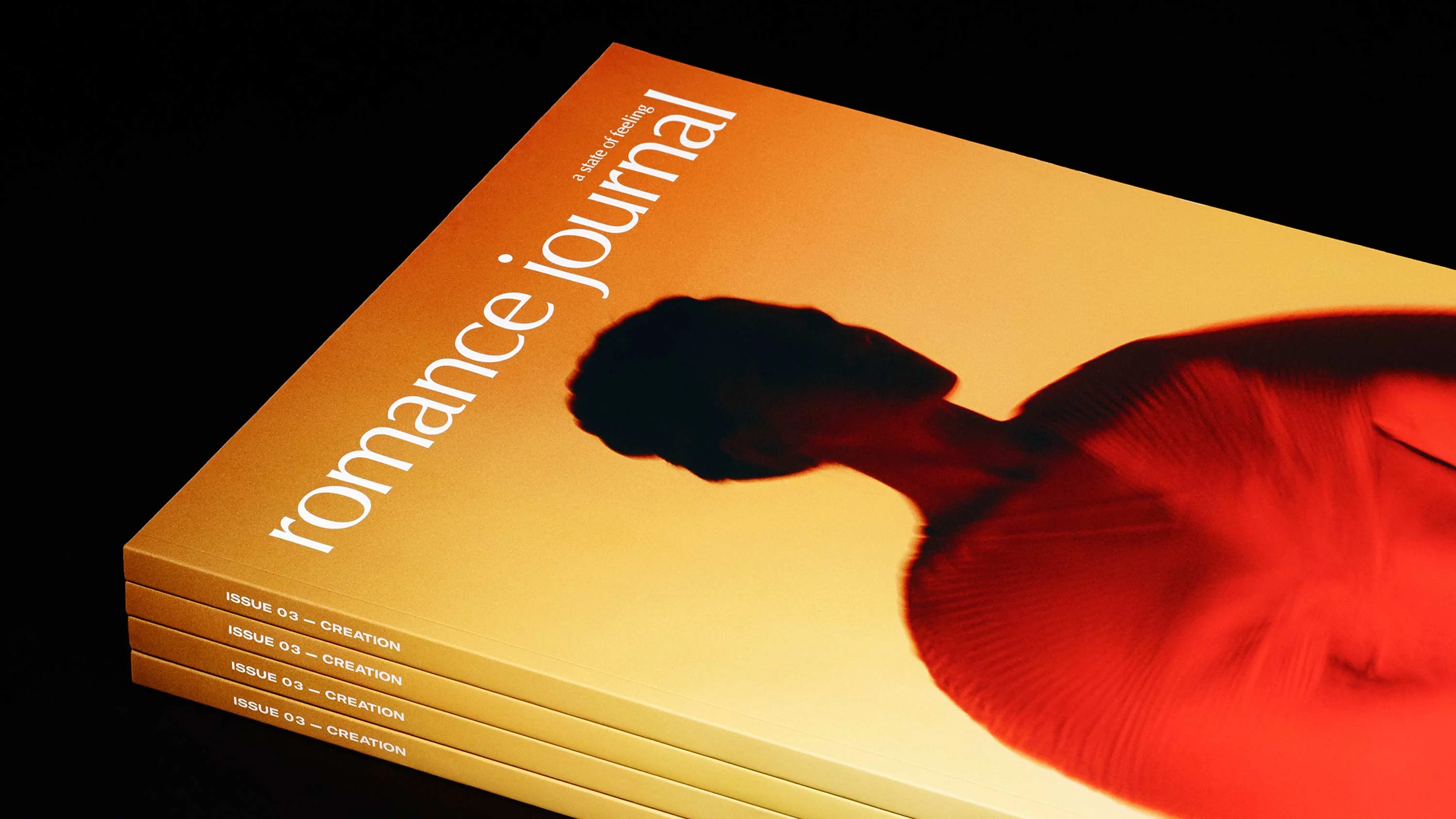 Romance Journal issue 03 cover – Creation. Publication design, art direction, print design by RoAndCo