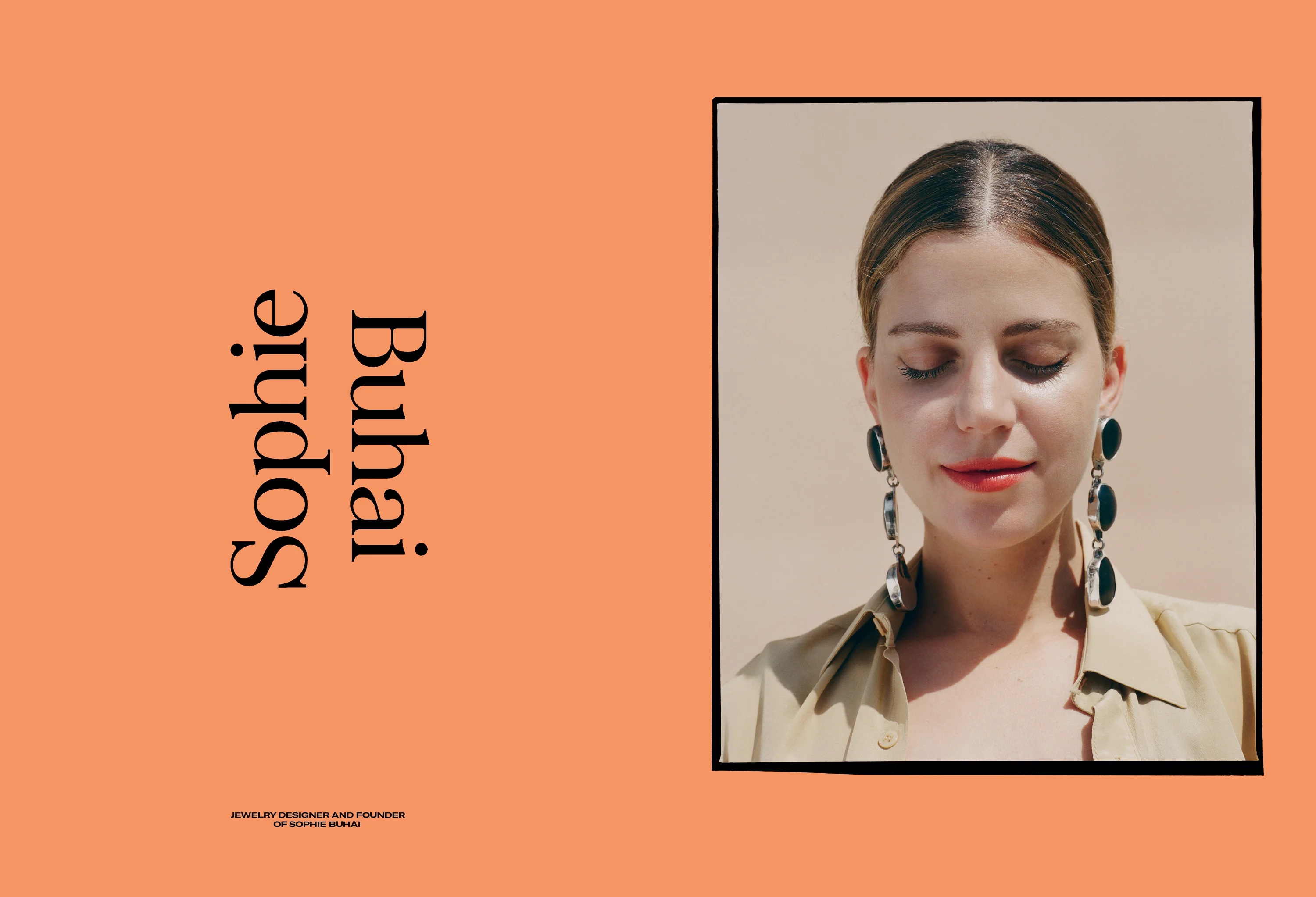 Sophie Buhai portrait for Romance Journal Issue 01. Publication design, art direction, print design, interviews by RoAndCo.
