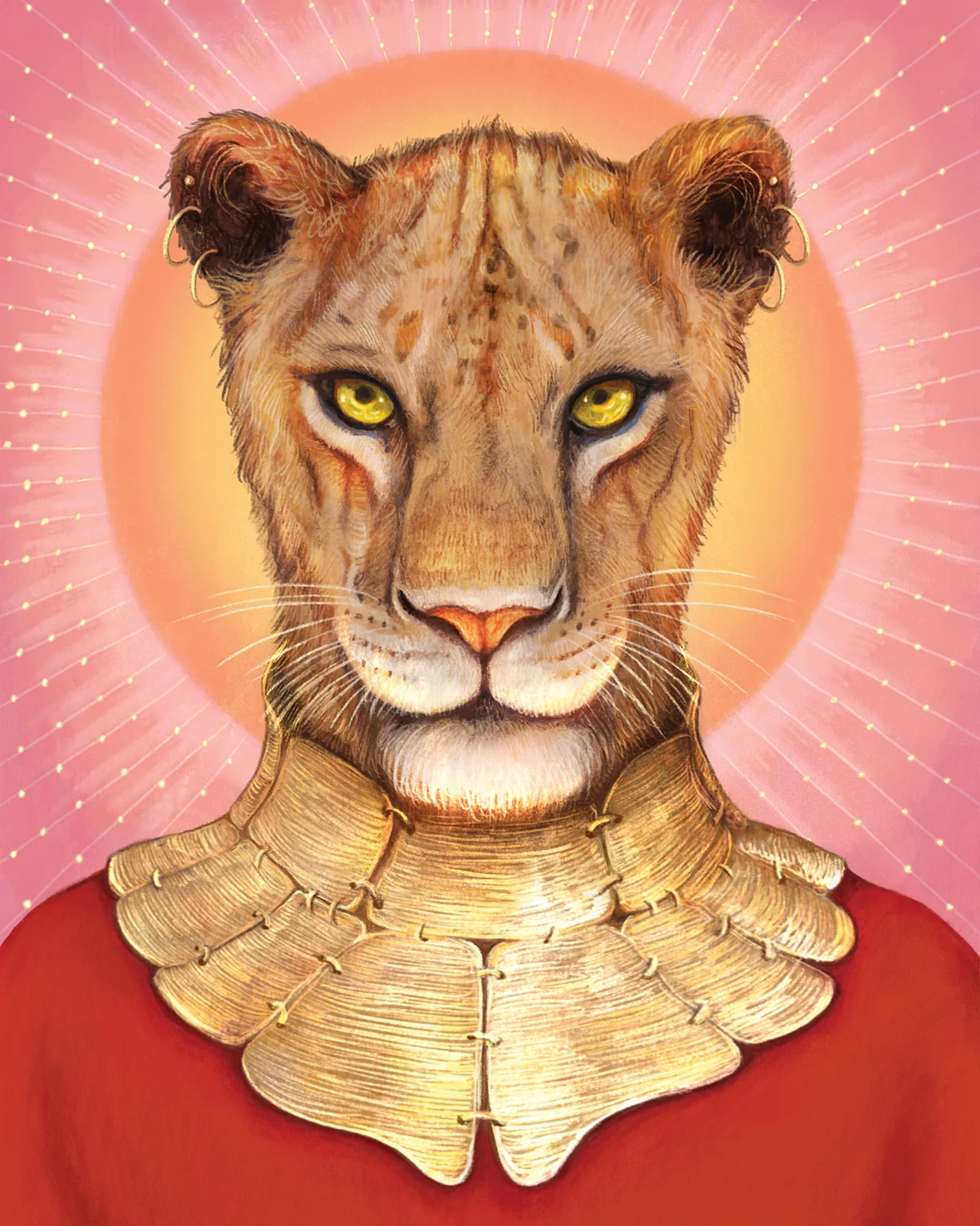 Gucci Goddess Lion for Romance Journal Issue 03. Publication design, art direction, print design by RoAndCo. RoAndCo partnership with Gucci