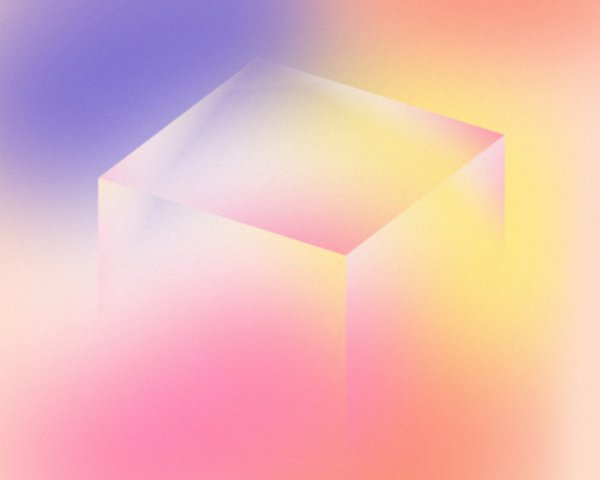 Young Guns 3D gradient cube, Design by RoAndCo