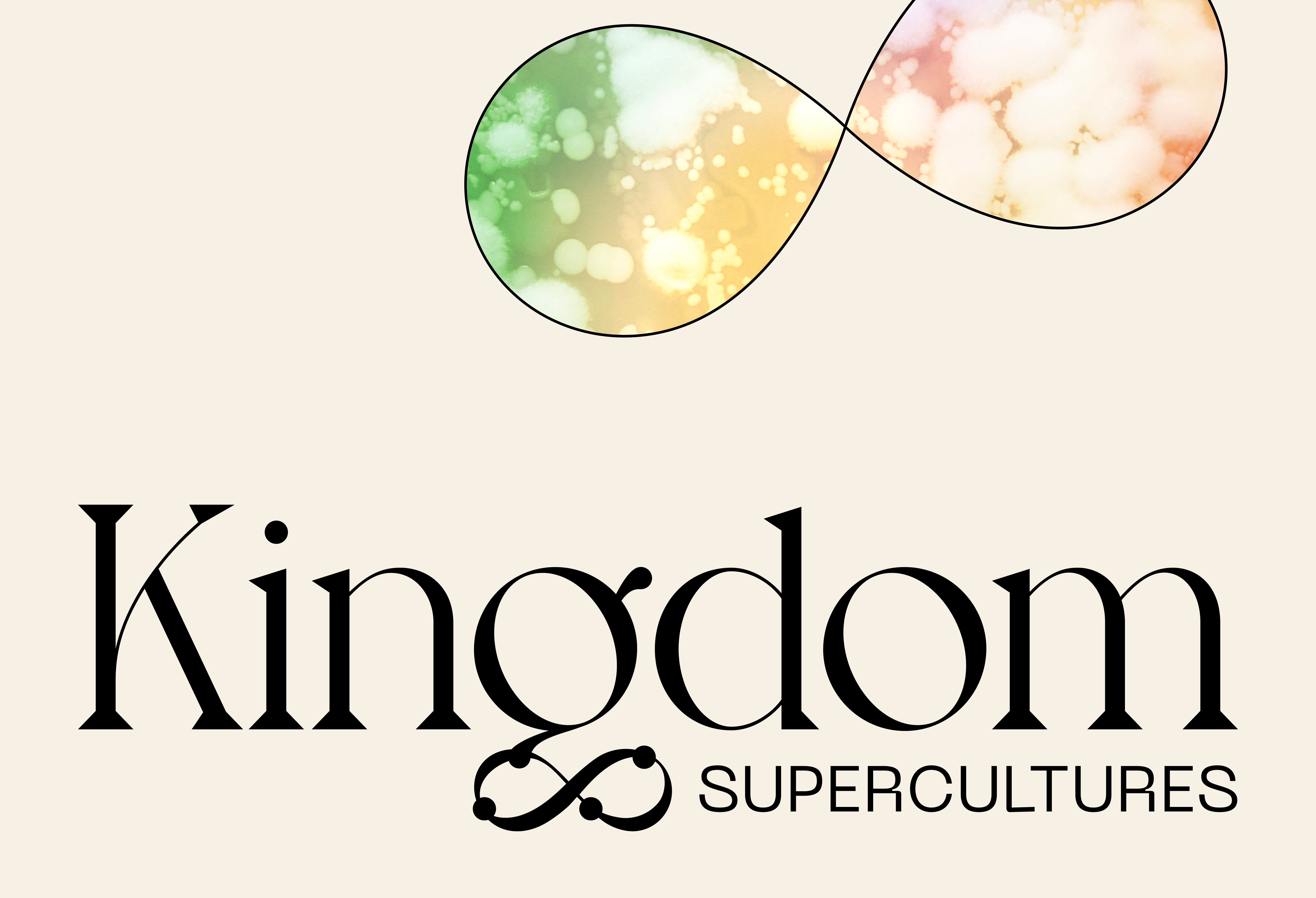 Kingdom Supercultures logo with custom infinity sign graphic, branding by RoAndCo