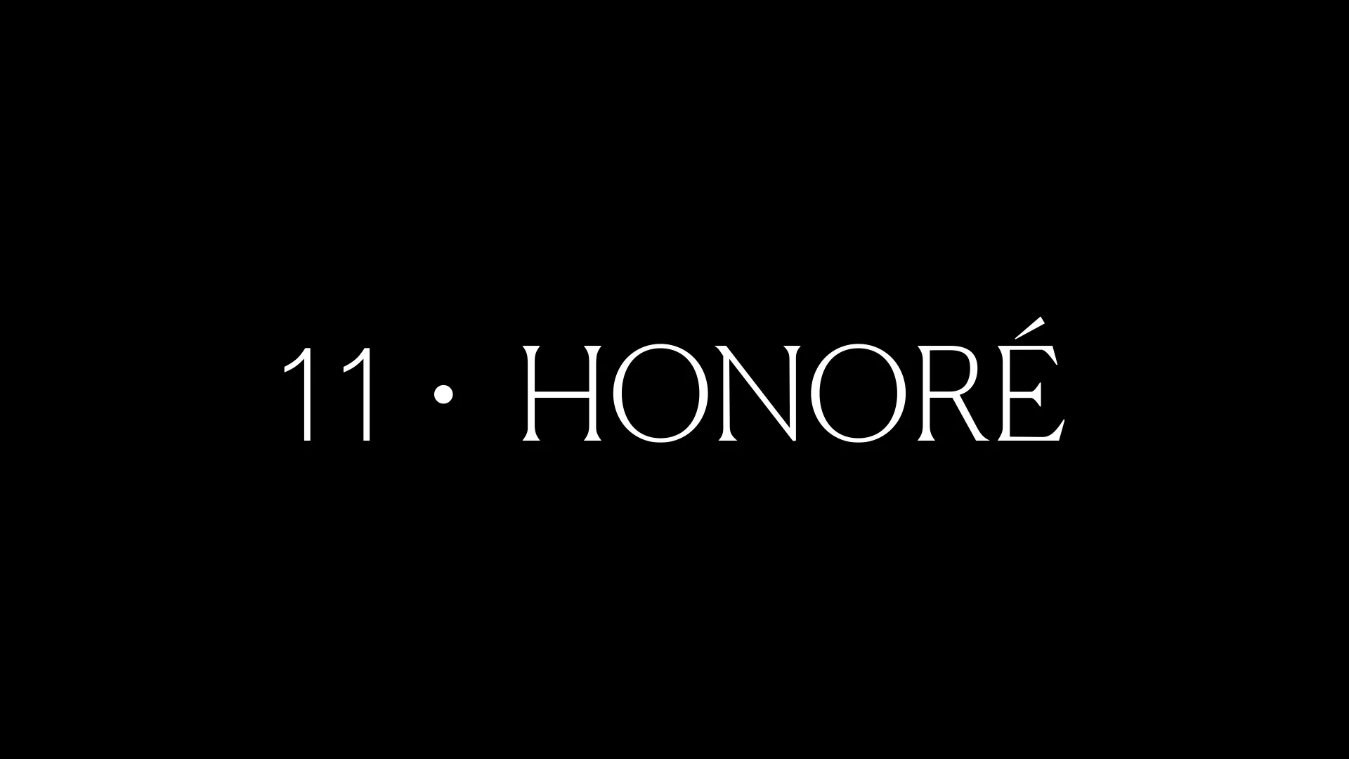 11 Honoré custom wordmark designed by RoAndCo